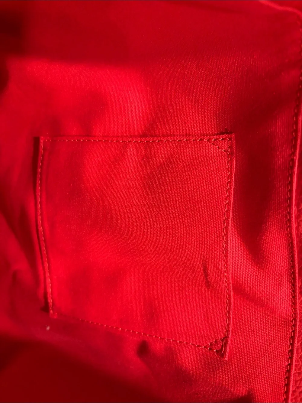 M.I.L.A Red Textured Leather Tote